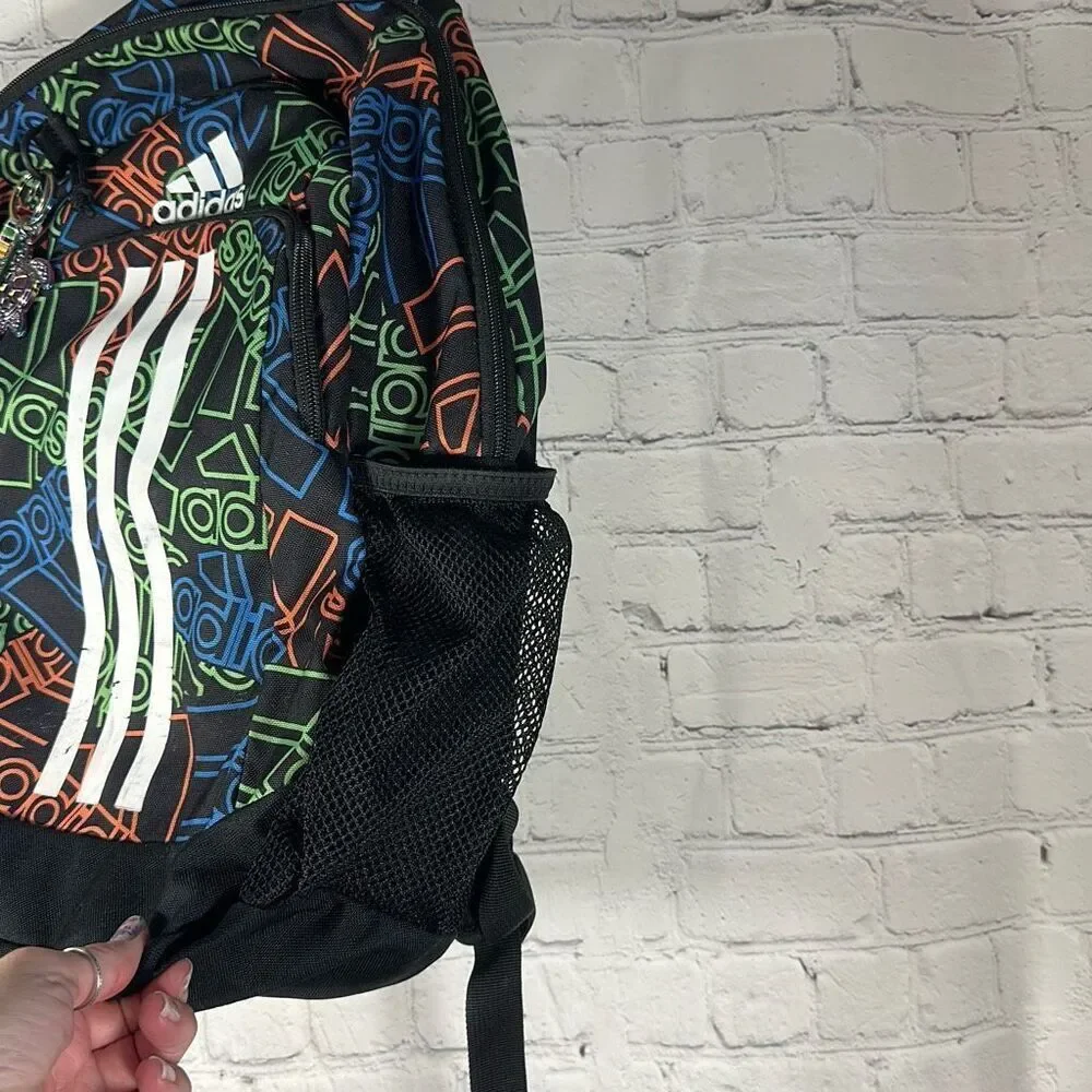 Adidas BTS Creator 2 Multicolor Backpack Book Bag Laptop‎ Case Green Blue Orange
